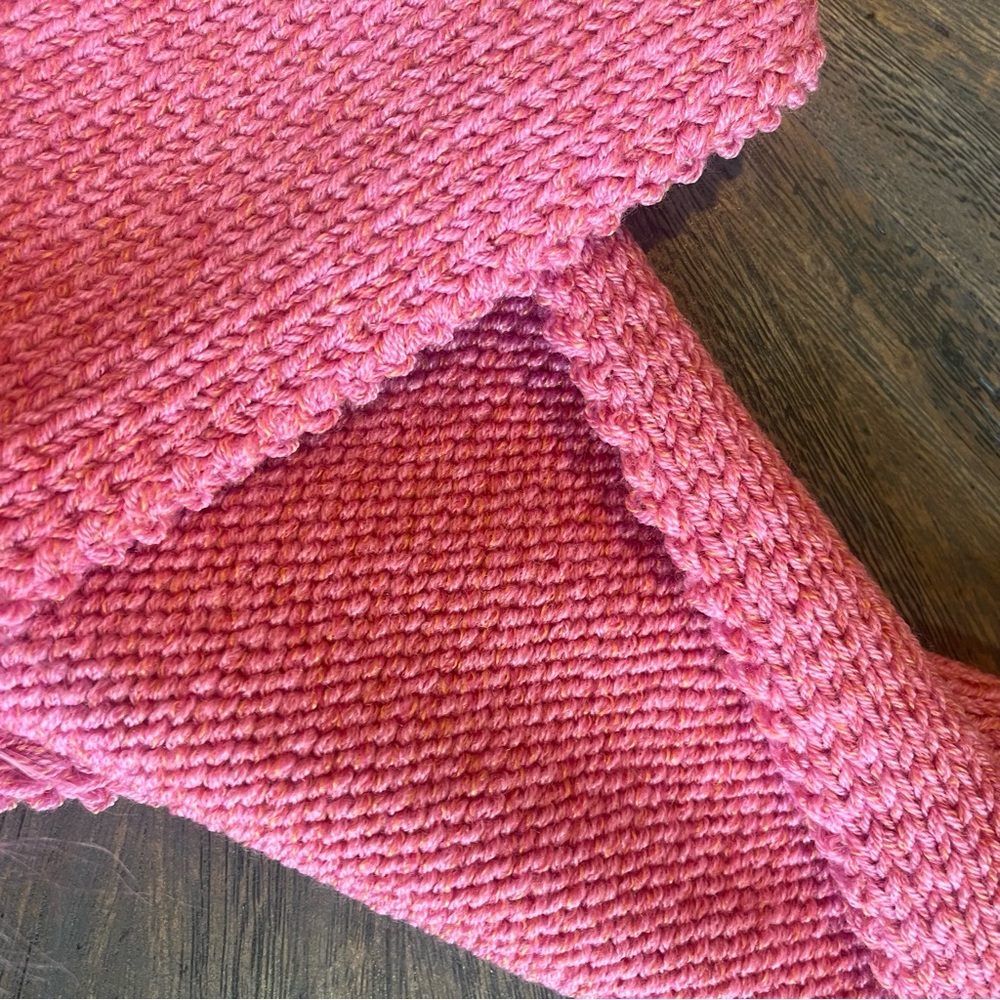 HEURUEH Extra Long 78 inch Winter Pink Knit Scarf with‎ Faux Fur Ends SOFT - Picture 3 of 9